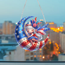 Load image into Gallery viewer, Single-Side Fairy Diamond Art Hanging Pendant for Home Wall Decor (Fairy Moon)
