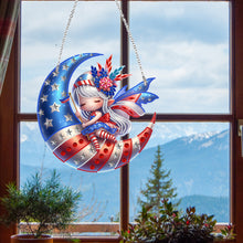 Load image into Gallery viewer, Single-Side Fairy Diamond Art Hanging Pendant for Home Wall Decor (Fairy Moon)
