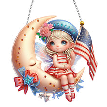 Load image into Gallery viewer, Single-Side Fairy Diamond Art Hanging Pendant for Home Wall Decor (Fairy Flag)

