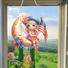 Load image into Gallery viewer, Single-Side Fairy Diamond Art Hanging Pendant for Home Wall Decor (Fairy Flag)
