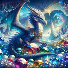 Load image into Gallery viewer, Diamond Painting - Full Round - Dragons and Dragon&#39;s Treasures (30*30CM)
