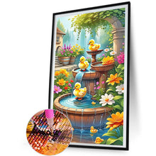 Load image into Gallery viewer, Diamond Painting - Full Round - animals in pool (35*65CM)
