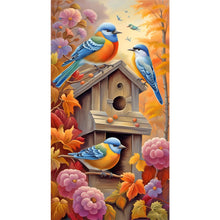 Load image into Gallery viewer, Diamond Painting - Full Round - bird on branch (40*70CM)
