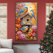 Load image into Gallery viewer, Diamond Painting - Full Round - bird on branch (40*70CM)
