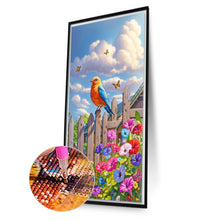 Load image into Gallery viewer, Diamond Painting - Full Round - Birds on the fence (40*70CM)
