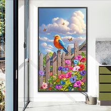 Load image into Gallery viewer, Diamond Painting - Full Round - Birds on the fence (40*70CM)
