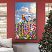 Load image into Gallery viewer, Diamond Painting - Full Round - Birds on the fence (40*70CM)
