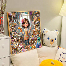 Load image into Gallery viewer, Diamond Painting - Full Round - art girl (40*40CM)
