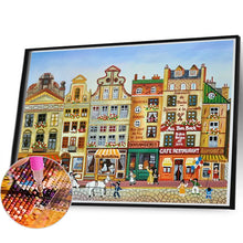 Load image into Gallery viewer, Diamond Painting - Full Square - houses street (60*45CM)
