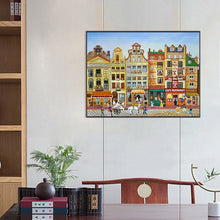 Load image into Gallery viewer, Diamond Painting - Full Square - houses street (60*45CM)

