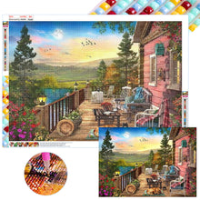 Load image into Gallery viewer, Diamond Painting - Full Square - woods house (70*50CM)

