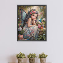 Load image into Gallery viewer, AB Diamond Painting - Full Round - butterfly elf girl (40*50CM)
