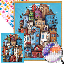 Load image into Gallery viewer, AB Diamond Painting - Full Round - crowded town (40*50CM)
