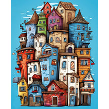 Load image into Gallery viewer, AB Diamond Painting - Full Round - crowded town (40*50CM)
