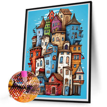Load image into Gallery viewer, AB Diamond Painting - Full Round - crowded town (40*50CM)
