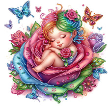 Load image into Gallery viewer, Diamond Painting - Partial Special Shaped - rose child (30*30CM)
