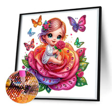 Load image into Gallery viewer, Diamond Painting - Partial Special Shaped - rose child (30*30CM)
