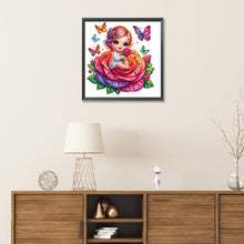 Load image into Gallery viewer, Diamond Painting - Partial Special Shaped - rose child (30*30CM)
