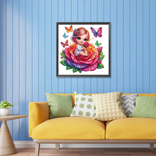 Load image into Gallery viewer, Diamond Painting - Partial Special Shaped - rose child (30*30CM)
