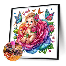 Load image into Gallery viewer, Diamond Painting - Partial Special Shaped - rose child (30*30CM)
