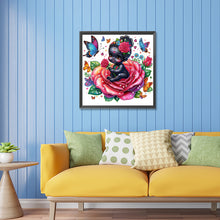 Load image into Gallery viewer, Diamond Painting - Partial Special Shaped - rose child (30*30CM)
