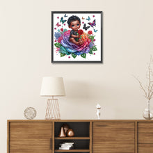 Load image into Gallery viewer, Diamond Painting - Partial Special Shaped - rose child (30*30CM)
