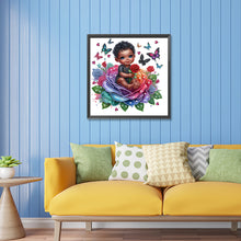 Load image into Gallery viewer, Diamond Painting - Partial Special Shaped - rose child (30*30CM)
