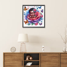 Load image into Gallery viewer, Diamond Painting - Partial Special Shaped - rose child (30*30CM)
