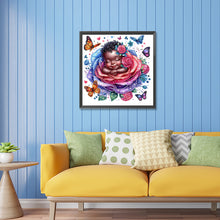 Load image into Gallery viewer, Diamond Painting - Partial Special Shaped - rose child (30*30CM)
