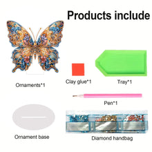 Load image into Gallery viewer, Butterfly Desktop Diamond Art Kits Diamond Art Tabletop Decor Home Office Decor
