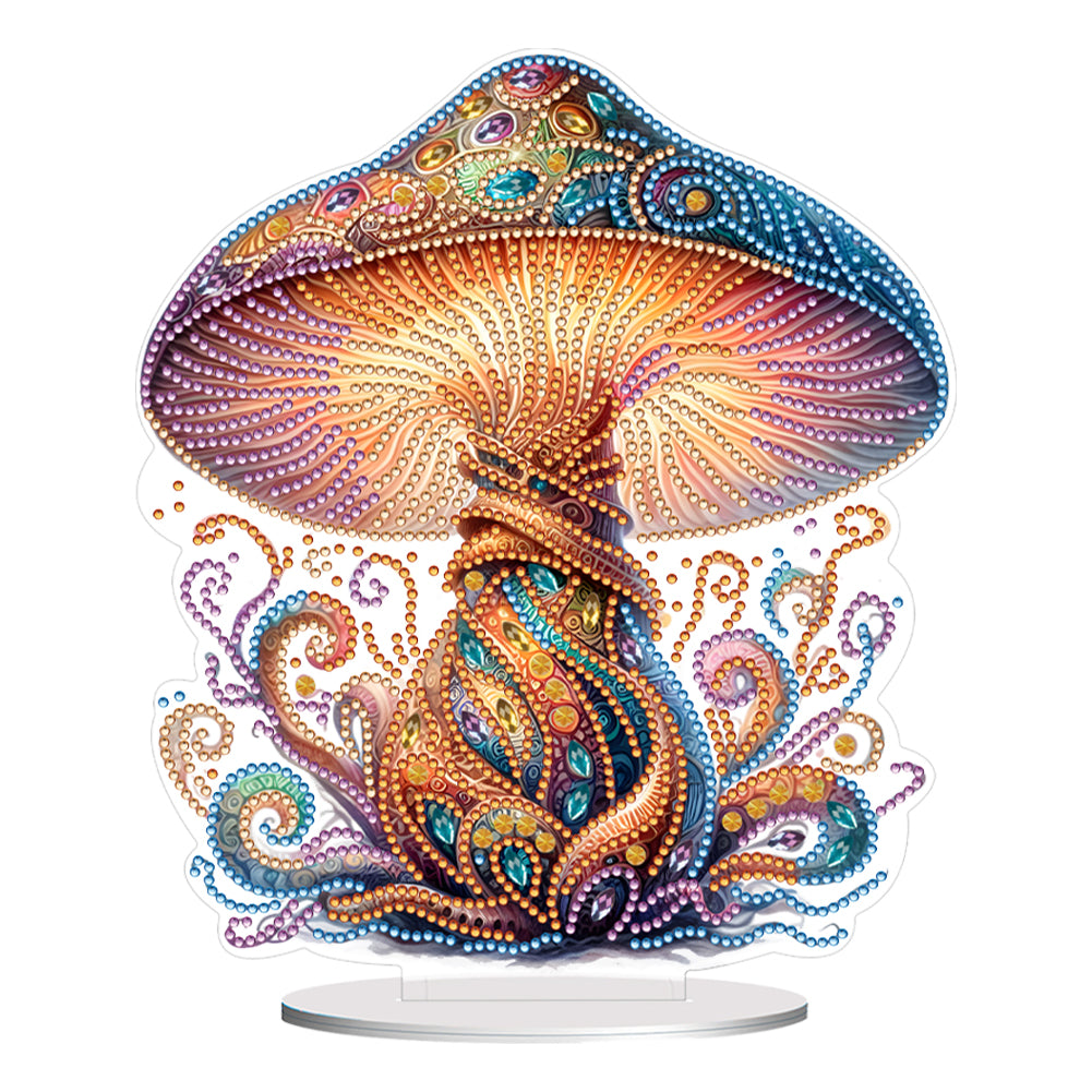 Mushroom 5D DIY Diamond Art Tabletop Decorations Handmade Delicate Desktop Decor