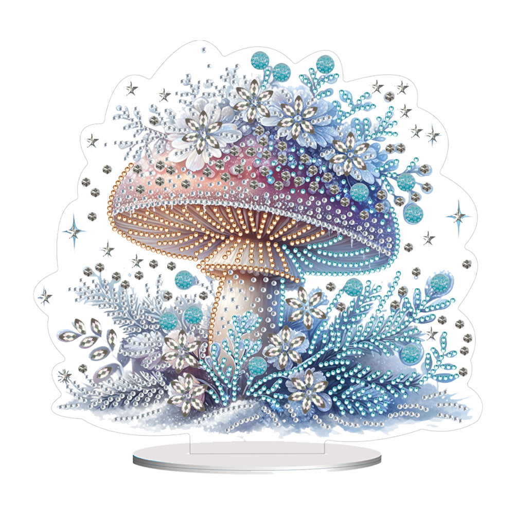 Mushroom 5D DIY Diamond Art Tabletop Decorations Handmade Delicate Desktop Decor