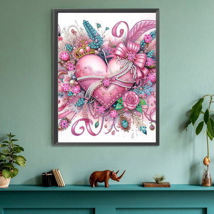 Diamond Painting - Partial Special Shaped - Flowers of love (30*40CM)