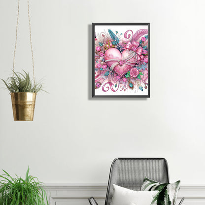 Diamond Painting - Partial Special Shaped - Flowers of love (30*40CM)