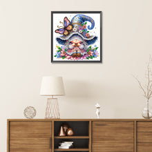 Load image into Gallery viewer, Diamond Painting - Partial Special Shaped - spring butterfly gnome (30*30CM)
