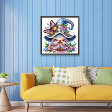 Load image into Gallery viewer, Diamond Painting - Partial Special Shaped - spring butterfly gnome (30*30CM)
