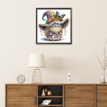 Load image into Gallery viewer, Diamond Painting - Partial Special Shaped - spring butterfly gnome (30*30CM)
