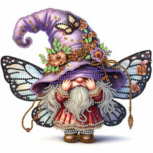 Load image into Gallery viewer, Diamond Painting - Partial Special Shaped - spring butterfly gnome (30*30CM)
