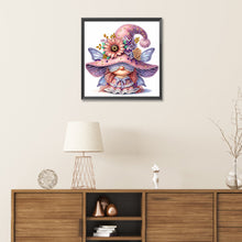 Load image into Gallery viewer, Diamond Painting - Partial Special Shaped - spring butterfly gnome (30*30CM)
