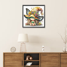 Load image into Gallery viewer, Diamond Painting - Partial Special Shaped - spring butterfly gnome (30*30CM)
