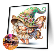 Load image into Gallery viewer, Diamond Painting - Partial Special Shaped - spring butterfly gnome (30*30CM)
