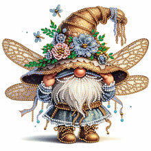 Load image into Gallery viewer, Diamond Painting - Partial Special Shaped - spring dragonfly gnome (30*30CM)
