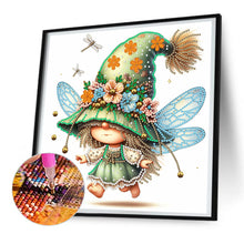 Load image into Gallery viewer, Diamond Painting - Partial Special Shaped - spring dragonfly gnome (30*30CM)
