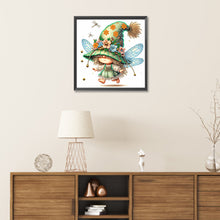 Load image into Gallery viewer, Diamond Painting - Partial Special Shaped - spring dragonfly gnome (30*30CM)
