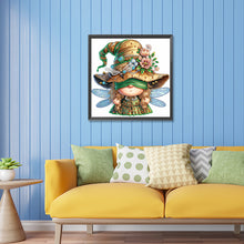 Load image into Gallery viewer, Diamond Painting - Partial Special Shaped - spring dragonfly gnome (30*30CM)
