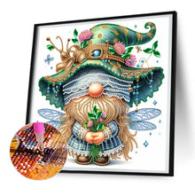 Load image into Gallery viewer, Diamond Painting - Partial Special Shaped - spring dragonfly gnome (30*30CM)
