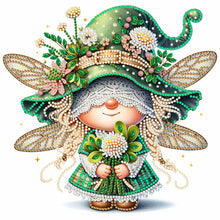 Load image into Gallery viewer, Diamond Painting - Partial Special Shaped - spring dragonfly gnome (30*30CM)
