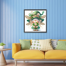 Load image into Gallery viewer, Diamond Painting - Partial Special Shaped - spring dragonfly gnome (30*30CM)
