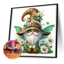 Load image into Gallery viewer, Diamond Painting - Partial Special Shaped - spring dragonfly gnome (30*30CM)
