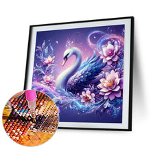 Load image into Gallery viewer, Diamond Painting - Full Round - purple fantasy background swan (40*40CM)
